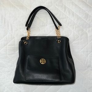 Authentic Tory Burch Black Leather Purse